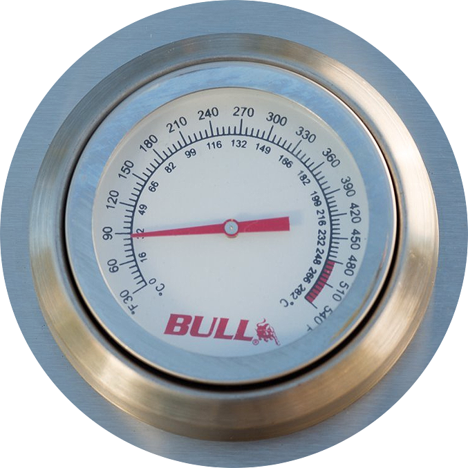 Bull liels grila termometrs